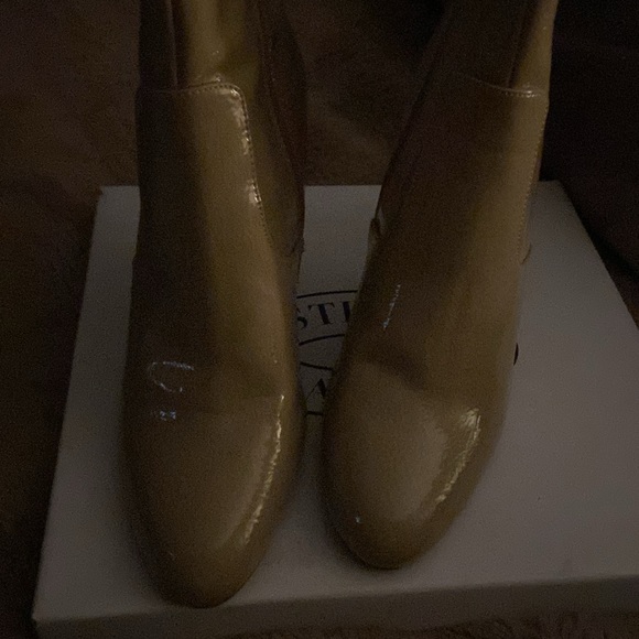 Steve Madden nude patent clear heel booties size 10 - Picture 7 of 11